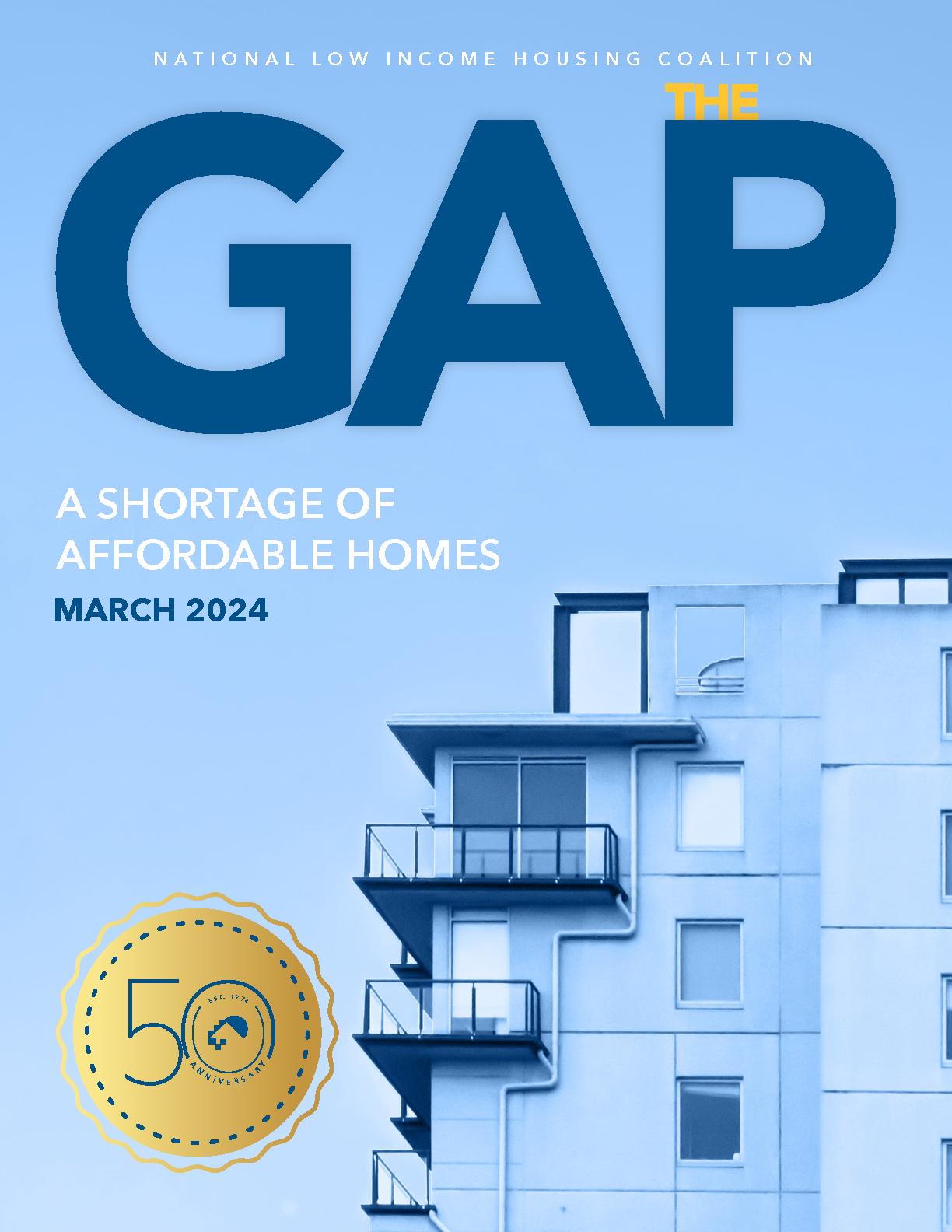 Title page of the Gap Report: affordable Housing Shortage dated March 2024