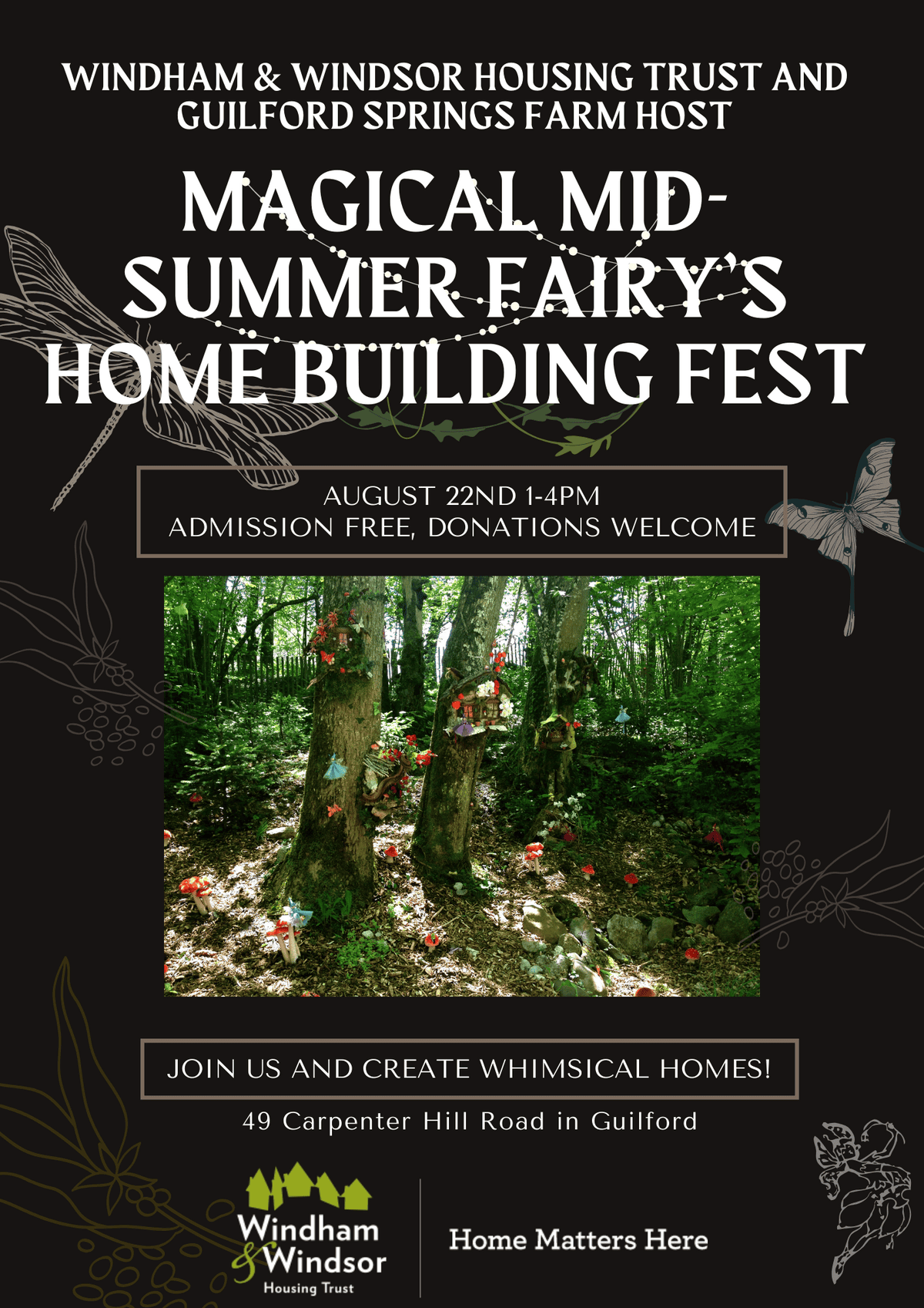 WWHT And Guilford Springs Farm Host Free Family Event: Magical Mid-Summer Fairy’s Home Fest, Aug 22nd 1-4pm