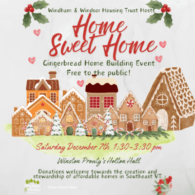 Home Sweet Home – A free afternoon of Gingerbread Home Building