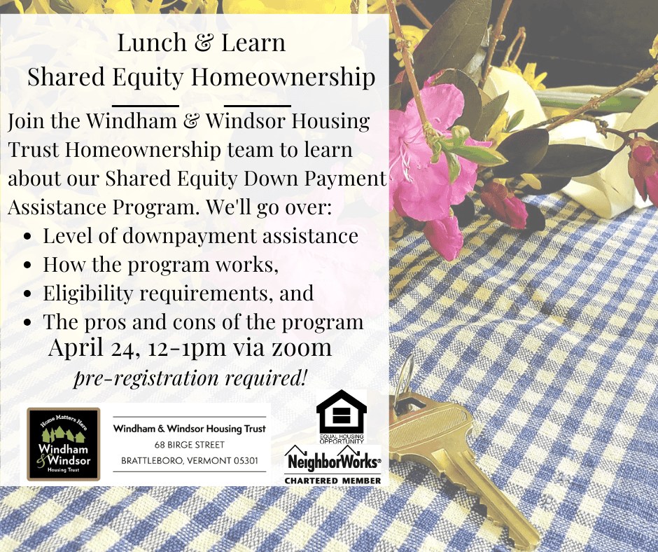 April 24 Lunch & Learn Shared Equity Homeownership