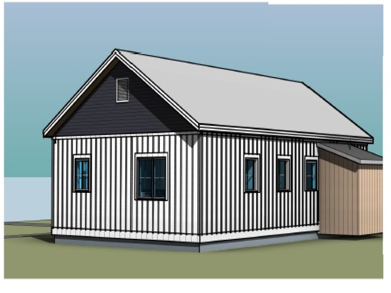 View of exterior from backyard